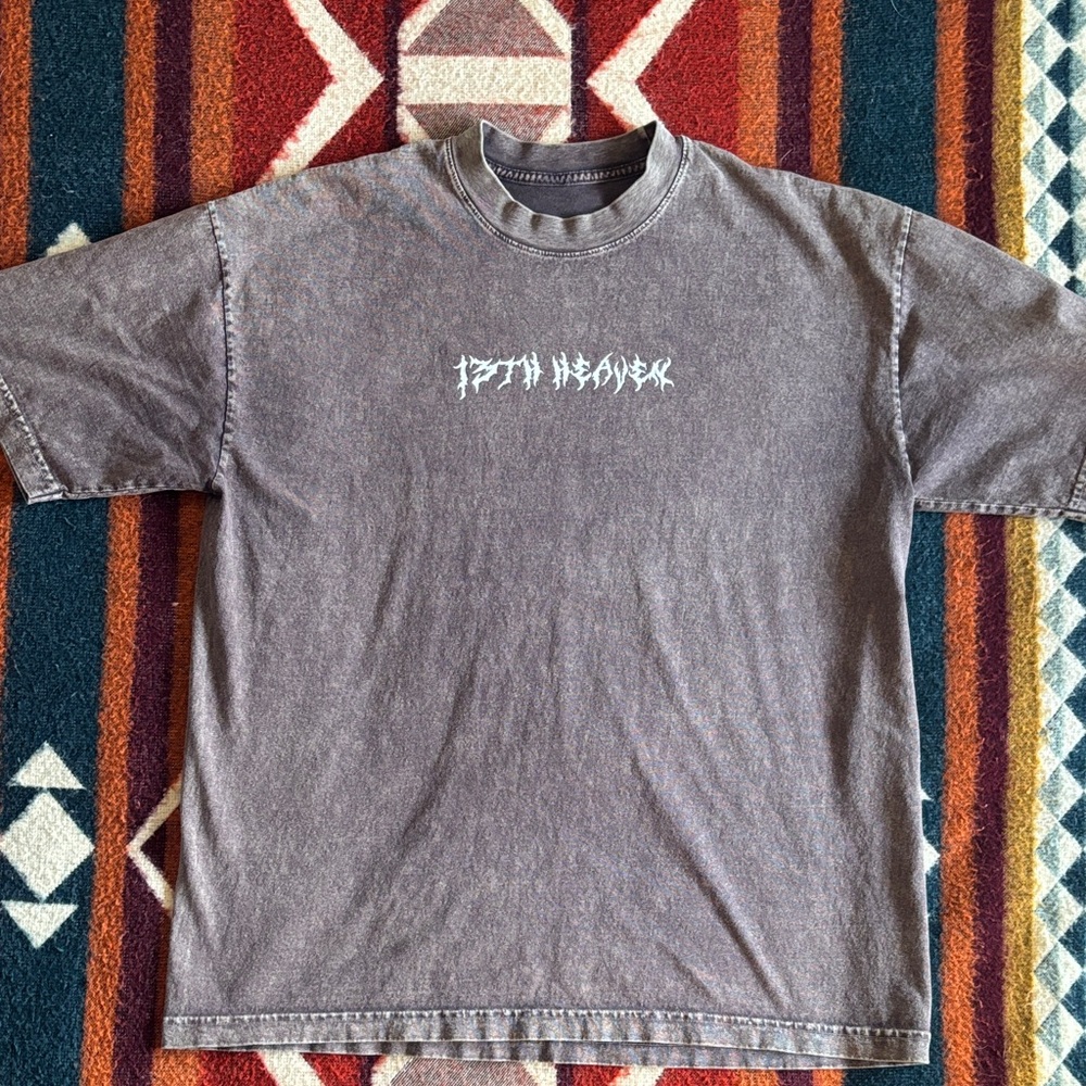Men's acid brown 13th heaven heavyweight shirt.